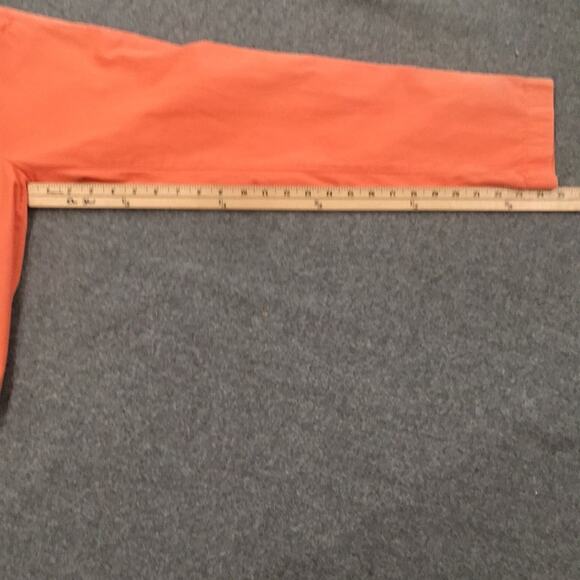 Crewcuts Girls Sz 10 Orange Sun Faded Slim Fit Chino Pants Adjust 100% Cotton - Picture 9 of 10